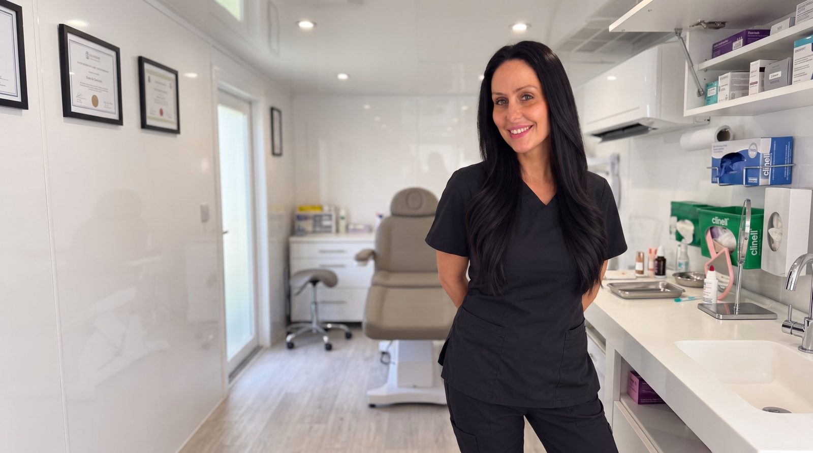 Danielle, Registered Nurse, in a calm clinical setting